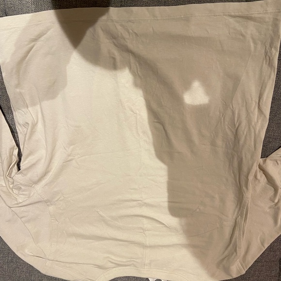 Lululemon classic fit cotton blend long sleeved tee bone size 6 - Picture 7 of 9